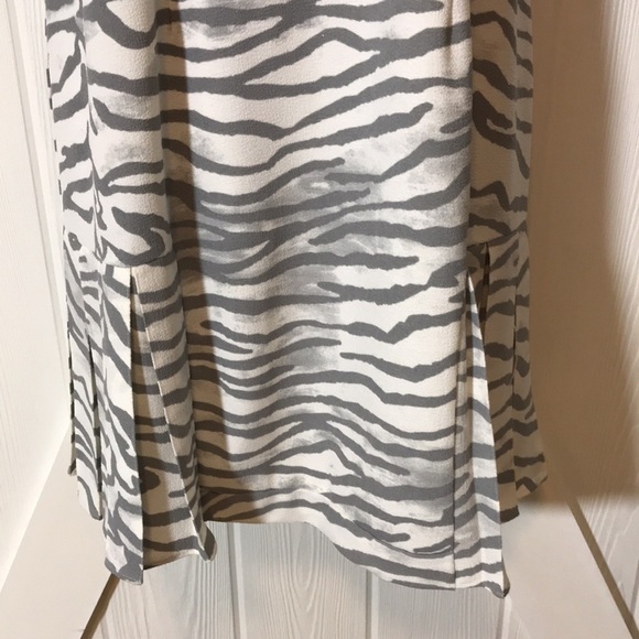 Rebecca Taylor Zebra Pleat Hem Dress - Picture 4 of 12